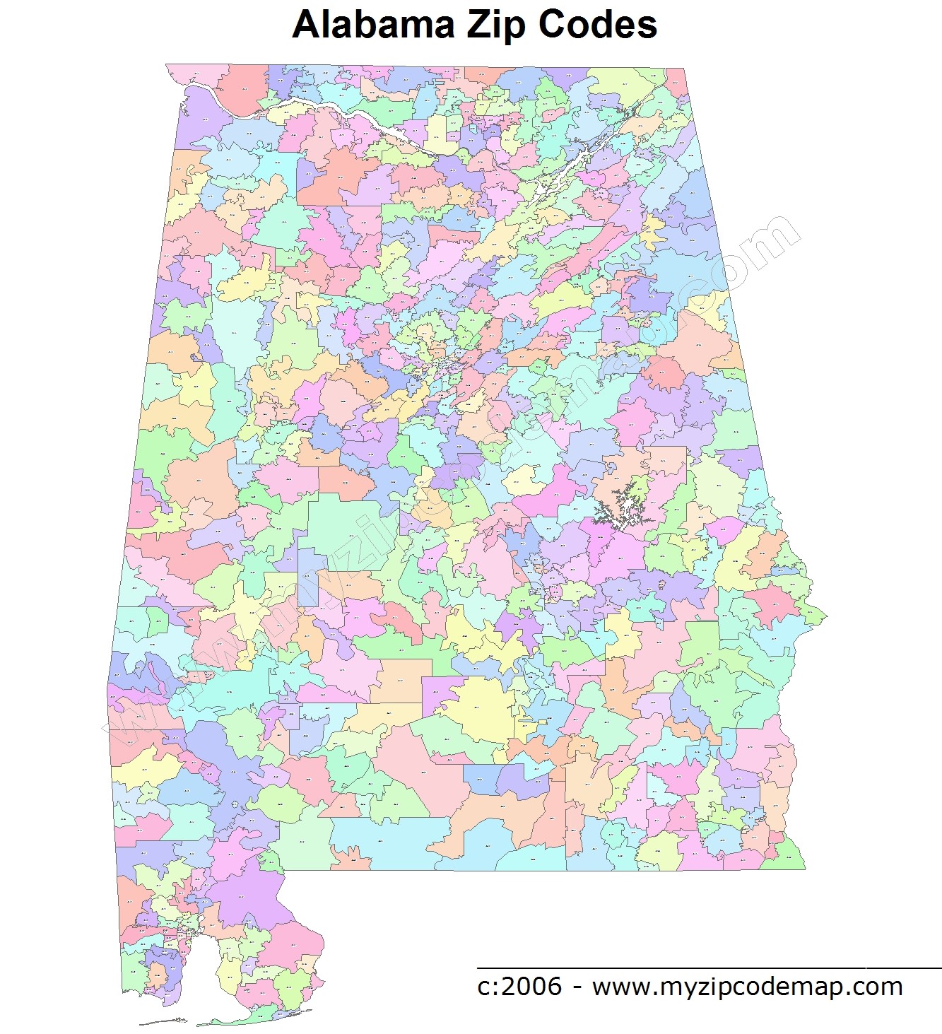 Alabama Zip Code Map In Excel Zip Codes List And Population Map Youtube ...